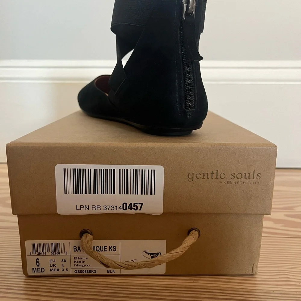 Gentle Souls Bay Unique Ankle Strap Flats - Picture 6 of 8